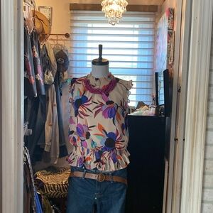 J. Crew vibrant color top